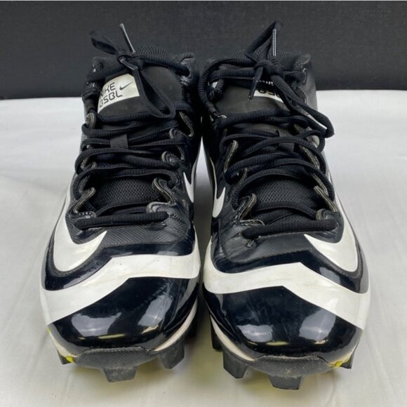 Nike BSBL Huarache Men's Blk/White Shoes/Baseball Cleats Sz7.5 SKU 4201 - Picture 2 of 12